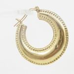 10k Yellow Gold earrings Coffee moon AGBE38 3