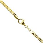 10K YELLOW Gold HOLLOW FRANCO Chain - 22 Inches Long 3MM Wide 1