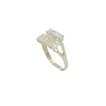 10k Yellow Gold Syntetic white mother gemstone ring ajr20 Size: 7.5 1