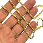 10K YELLOW Gold SOLID FRANCO Chain - 26 Inches Long 3.1MM Wide 3