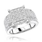 Designer Engagement 14K Natural 1.2 Ctw Diamond Ri