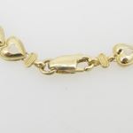 Women 10k Yellow Gold link vintage style bracelet 7.25 inches long and 7mm wide 3