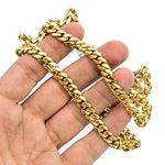 "14K YELLOW Gold MIAMI CUBAN SOLID CHAIN - 26"" Long 7.7X3MM Wide 3"