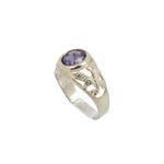 10k Yellow Gold Syntetic purple gemstone ring ajjr60 Size: 2.75 1