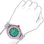 Real Diamond Watches: Centorum Designer Watch 0.5ct Interchangeable Leather Band 3