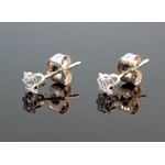 Unisex Sterling Silver Round Shape Stud Earrings 3mm SE112 1