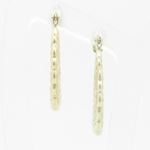 Ladies 10K Gold and .925 Italian Sterling Silver Earrings Stud Hoop Huggie Ball Fashion Dangle Swag 