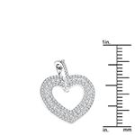 Ladies 14K Natural 0.5 Ctw Diamonds Heart Pendan-3