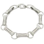 Womens Sterling silver Circular multi link bracelet 1