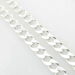 Silver Curb link chain Necklace BDC82 3