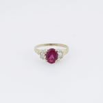 10k Yellow Gold Syntetic purple gemstone ring ajr55 Size: 6.75 3