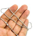 10K WHITE Gold SOLID FRANCO Chain - 24 Inches Long 2MM Wide 3