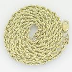 10K Yellow Gold rope chain GC17 1