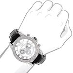 Luxurman Mens Diamond Watch 0.5ct White MOP Freeze White Mother of Pearl Face 3