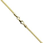 14K YELLOW Gold SOLID FRANCO Chain - 22 Inches Long 1.8MM Wide 1