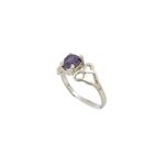 10k Yellow Gold Syntetic purple gemstone ring ajjr70 Size: 2.5 1