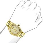 Iced Out Ladies Real Diamond Yellow Gold Plated Watch 1.5ct Tribeca by Luxurman 3