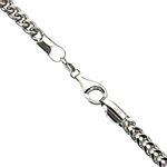 10K WHITE Gold HOLLOW FRANCO Chain - 24 Inches Long 4.5MM Wide 1