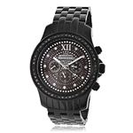 Mens Black Diamond Watches by Luxurman 2.25ct Date/Calendar/24 hours Subdials 1