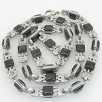 Mens 316L Stainless steel franco box ball wheat curb popcorn rope fancy hand made link chain BDC13 1