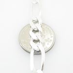 Figaro Link ID Bracelet Necklace Length - 8.5 inches Width - 9mm 3