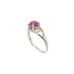 10k Yellow Gold Syntetic pink gemstone ring ajr15 Size: 4.25 1