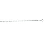 14k White Gold 1.7mm wide Classic Singapore Chain w 1