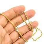 14K YELLOW Gold SOLID FRANCO Chain - 22 Inches Long 1.9MM Wide 3