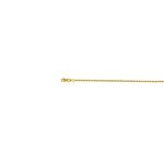 14K Yellow Gold 1.5mm wide Diamond Cut Solid Rope Chain with Lobster Clasp 1