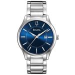 Men's Blue Dial Stainless Steel Watch (Blue)