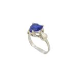 10k Yellow Gold Syntetic blue gemstone ring ajr16 Size: 1.5 1