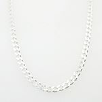 Silver Curb link chain Necklace BDC72 1