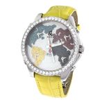 Jacob Co. Yellow Band Five Time Zone World Map 5.7