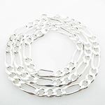 Silver Figaro link chain Necklace BDC80 1
