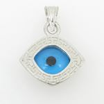 womens bp133 kabbalah evil eye .925 Sterling Silver good luck charm pendant 1