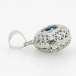 womens bp127 kabbalah evil eye .925 Sterling Silver good luck charm pendant 3