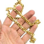 "14K YELLOW Gold MIAMI CUBAN SOLID CHAIN - 28"" Long 8X3MM Wide 3"