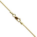 14K YELLOW Gold HOLLOW FRANCO Chain - 18 Inches Long 1MM Wide 1