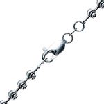 14K WHITE Gold SOLID MOON CUT Chain - 22 Inches Long 2MM Wide 1