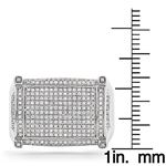 10K Mens Pave Set Natural 1.1 Ctw Diamond Ring F-3