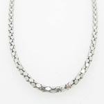 Ladies .925 Italian Sterling Silver Popcorn Link Chain Length - 20 inches Width - 2.5mm 3