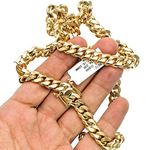 "14K YELLOW Gold MIAMI CUBAN SOLID CHAIN - 30"" Long 10.2X4MM Wide 3"