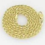 10K Yellow Gold rope chain GC2 1