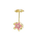 14K Yellow gold Flower stud earrings for Children/Kids web11 1