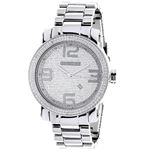 LUXURMAN Mens Diamond Watch 0.12 Ct