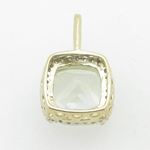 Ladies 10K Solid Yellow Gold Fancy stone pendant Length - 19mm Width - 12mm 3
