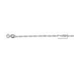 14K White Gold 1.0mm wide Diamond Cut Singapore Chain with Spring Ring Clasp 1