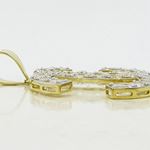 10K Yellow Gold womens designer pendant ASVJ71 3