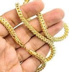 10K Diamond Cut Gold HOLLOW FRANCO Chain - 28 Inches Long 5.3MM Wide 3