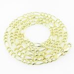 Mens Yellow-Gold Figaro Link Chain Length - 20 inches Width - 3.5mm 1